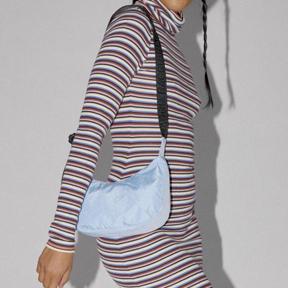 NWT Baggu Small Crescent Bag - Serenity Blue - Picture 7 of 7